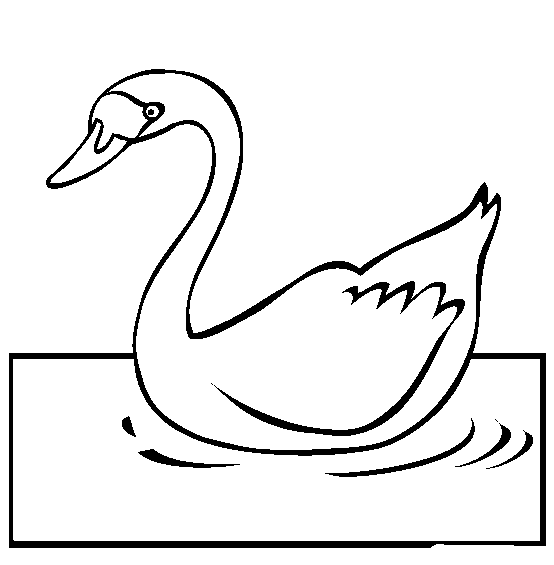 Beautiful Swan Coloring Pages To Girls