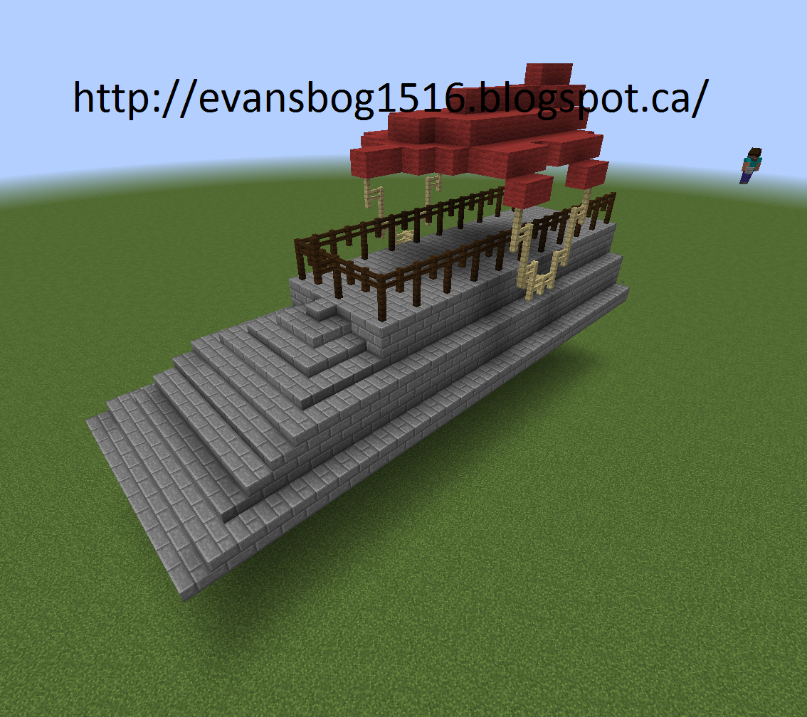 evansblog Minecraft a 4 day project Sail Barge