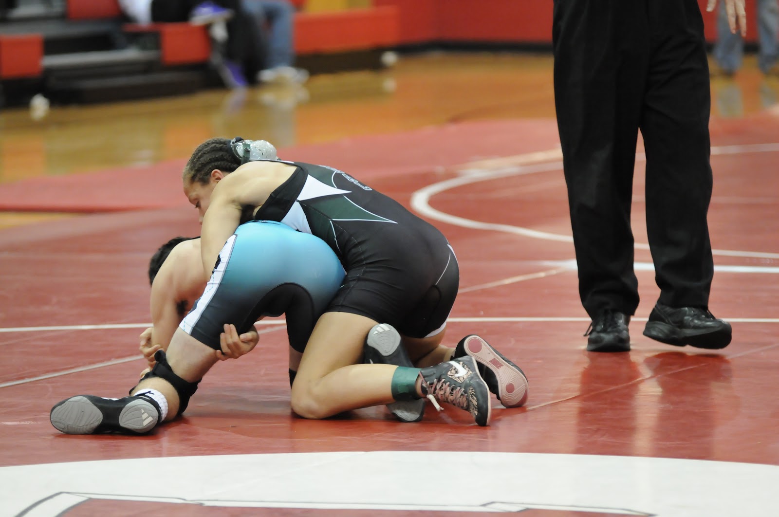 Men Wrestling Women 2 guys get worked over by female wrestler