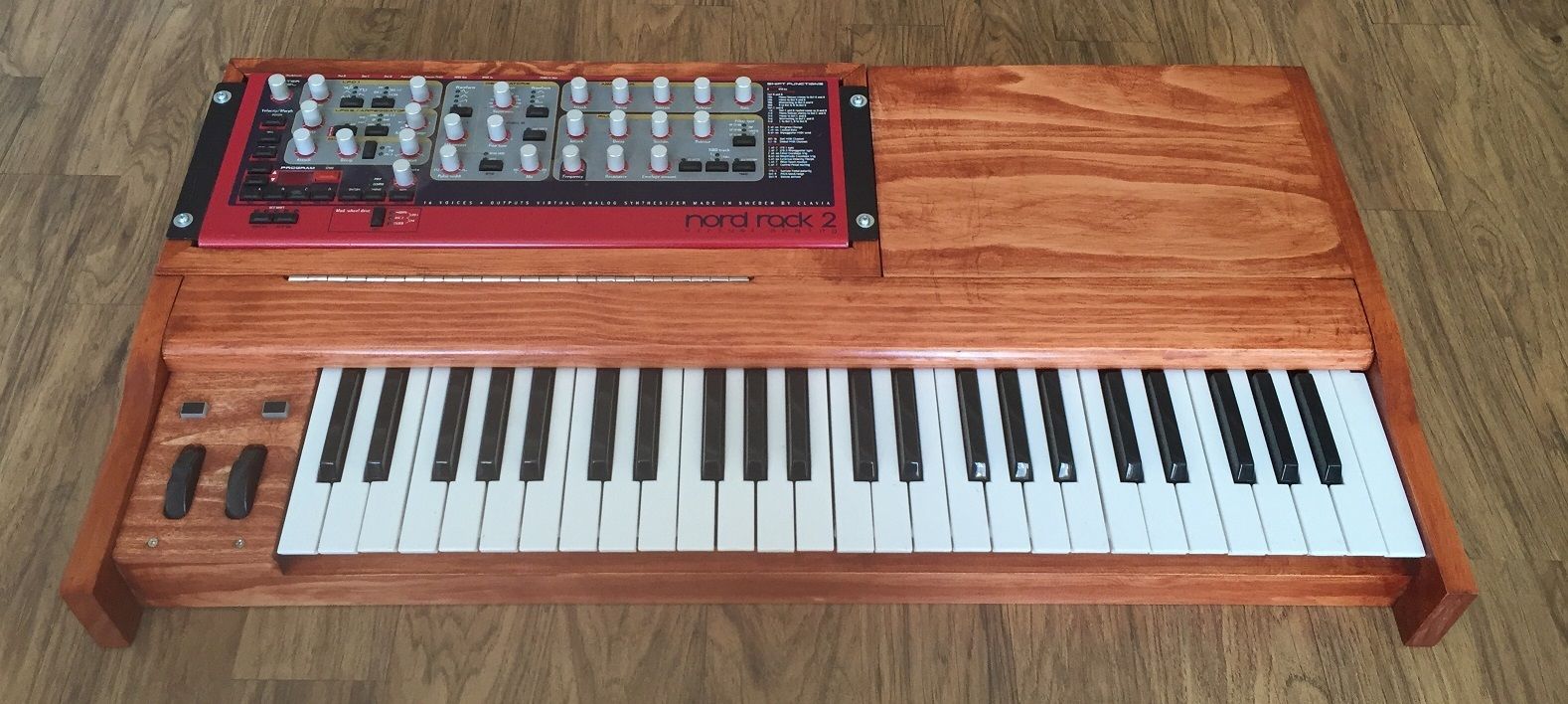 MATRIXSYNTH Custom Wood Rack Synth Walnut Keyboard Enclosures