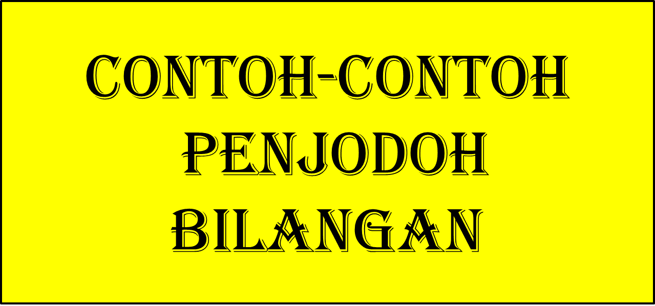 PENGAJARAN BAHASA MELAYU TAHUN 3 CONTOH PENJODOH BILANGAN