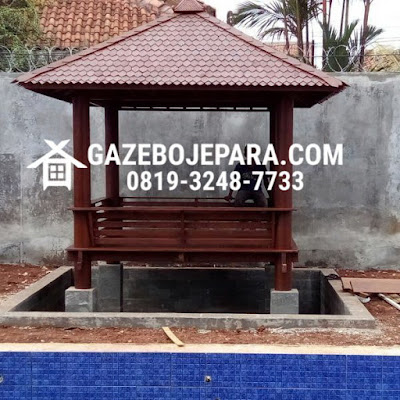 Gazebo Minimalis Atap Sirap Gazebo Minimalis Atap Sirap