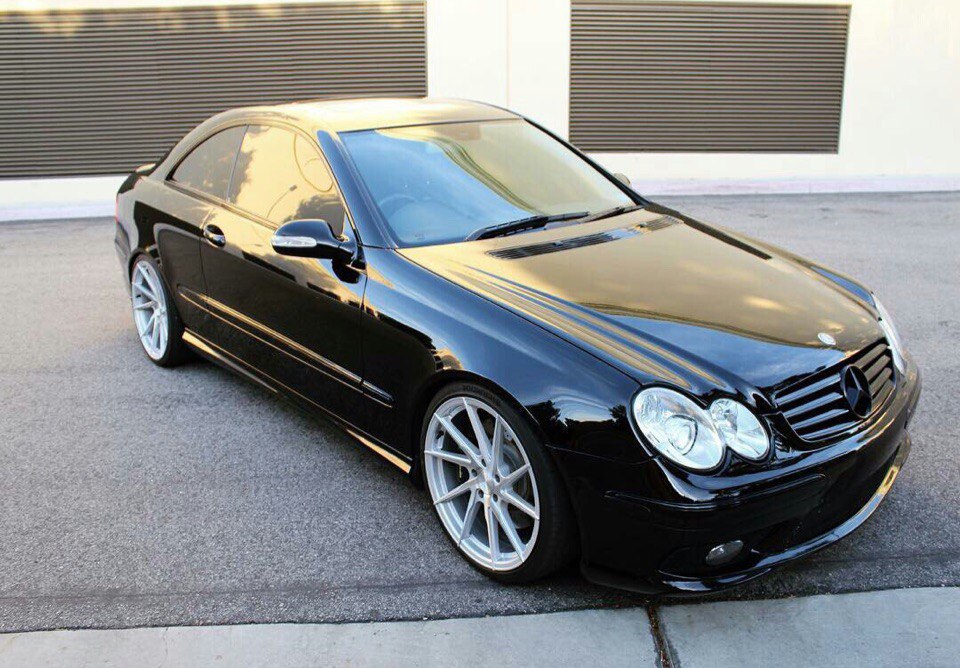 MercedesBenz W209 CLK55 AMG on Vossen CVT Wheels BENZTUNING