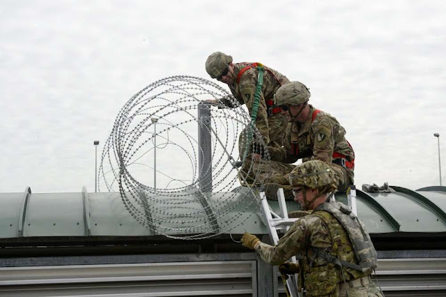 FOTOS , ASI SE PREPARA UUSS PARA EVITAR LA ENTRADA ILEGAL DE INMIGRANTES CENTROAMERICANOS Convoy11