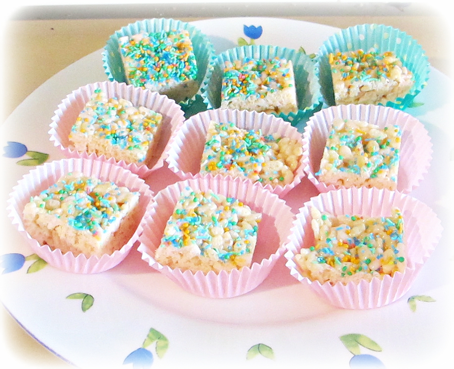 Two Cheeky Monkeys Marshmallow rice bubble slice