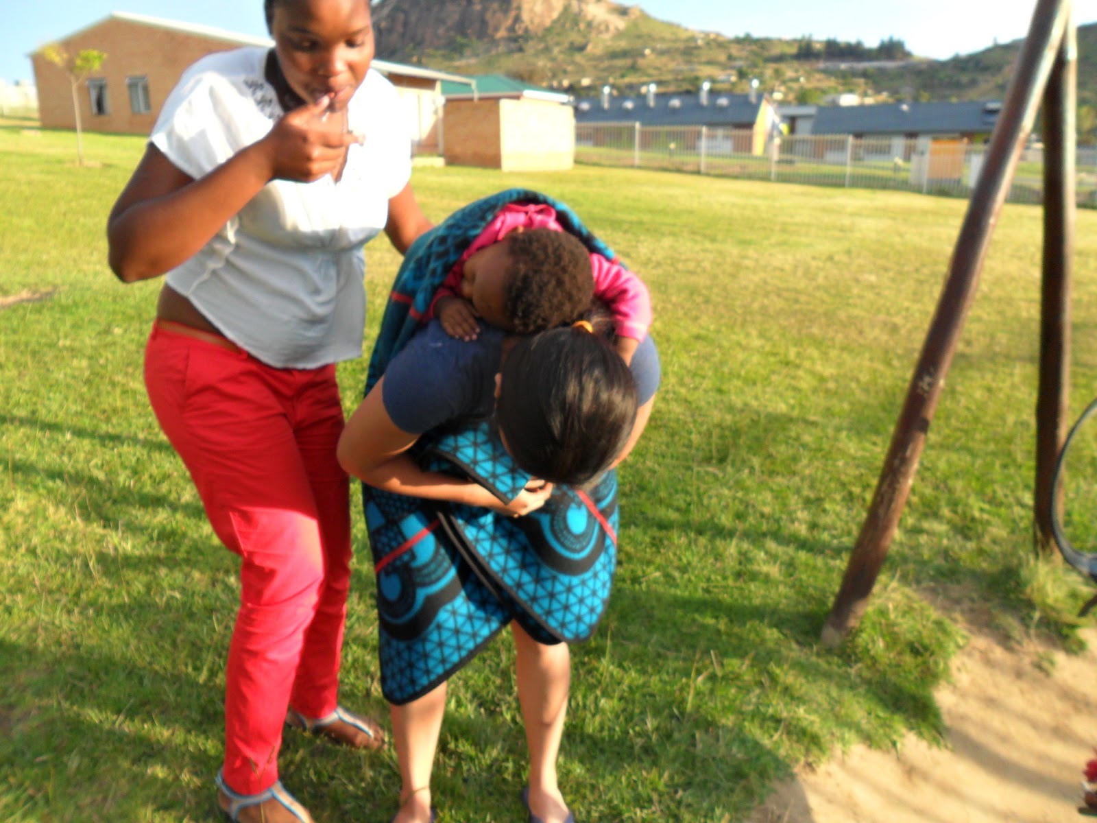 Grace in Lesotho 2013 Basotho Blankets