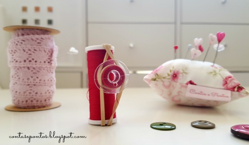 Bobines arrumadas - dicas de costura