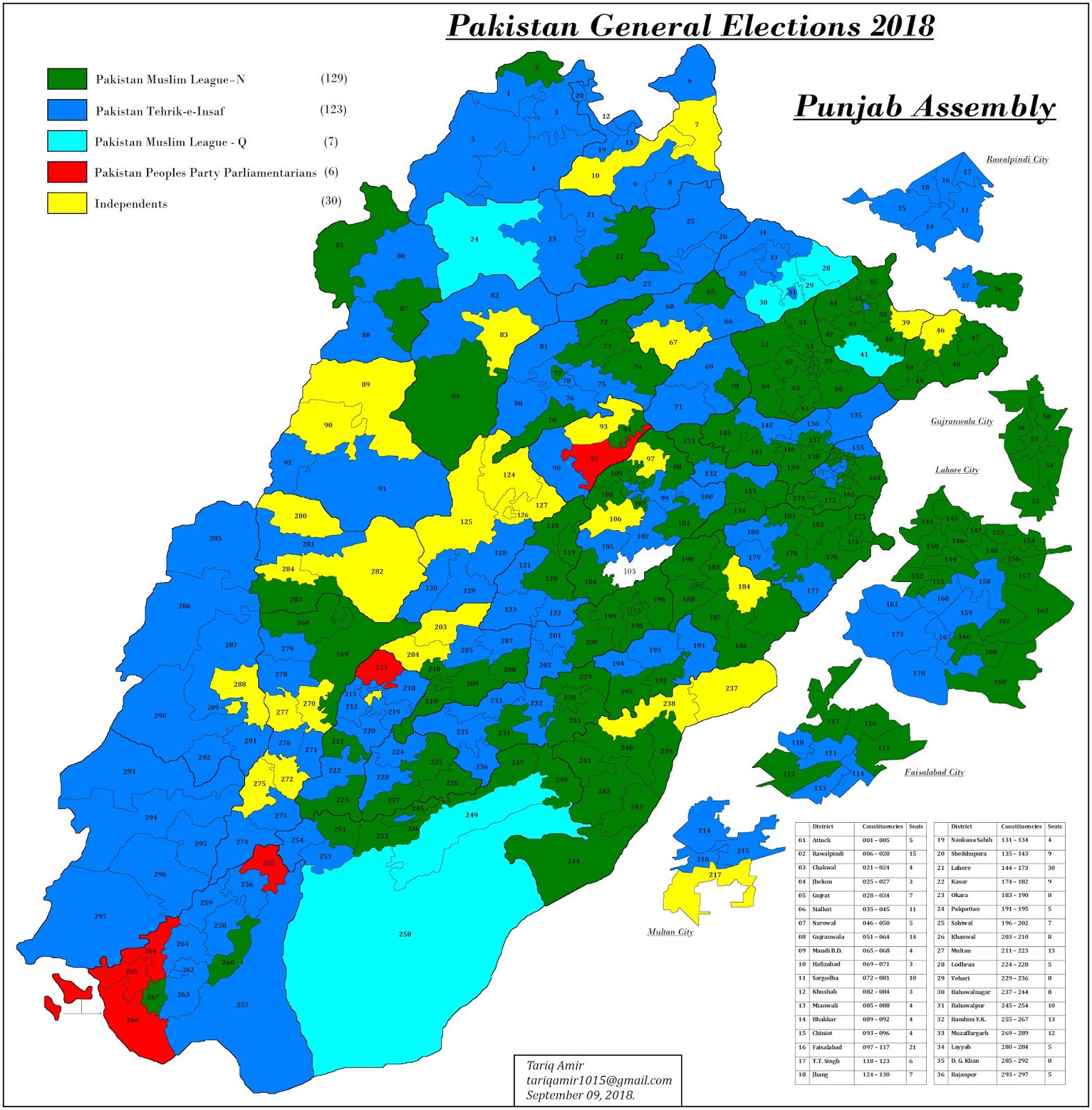 Pakistan Geotagging 087 Pakistan Elections 2018 Punjab Assembly