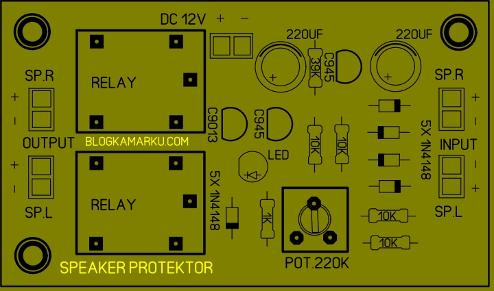 Rangkaian protektor speaker