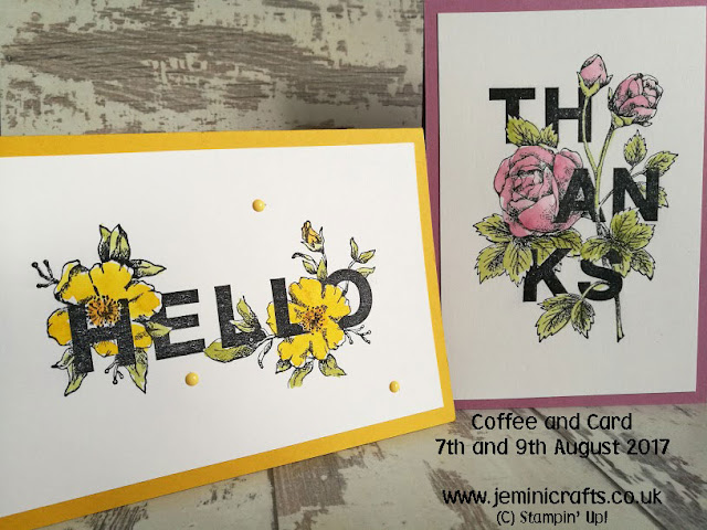 #coffeeandcard with Jemini Crafts featuring Floral Statements