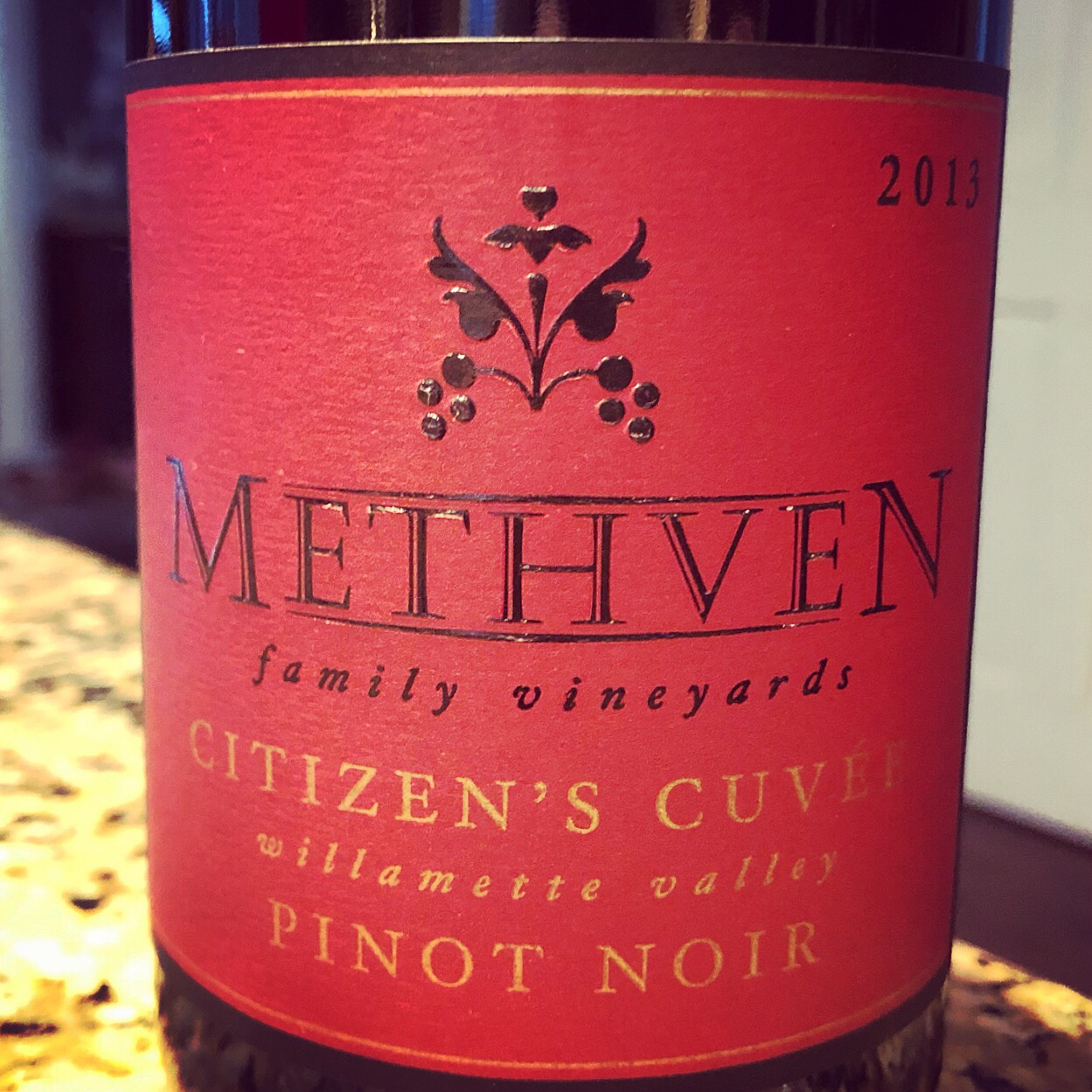2013 Methven Family Vineyards Citzen’s Cuvée Pinot Noir The Nittany