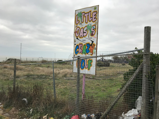 Abandoned crazy golf course, Cliftonville, Margate, Kent