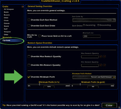 how to use tradeskillmaster to make gold