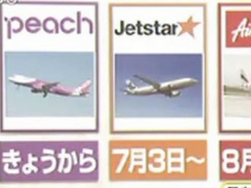 日本廉價航空 國內線價格