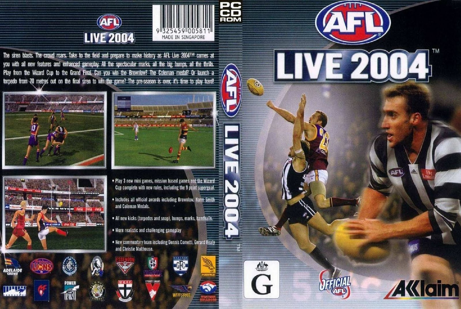 AFL Live 2004 Game Cover