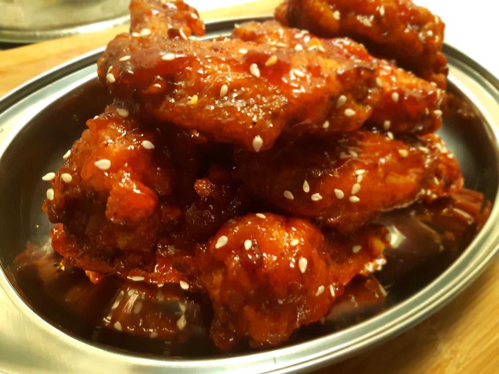 Crispy Honey Garlic Chicken Wings
