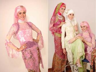 Model Busana Kebaya Muslim Untuk Resepsi Akad Nikah