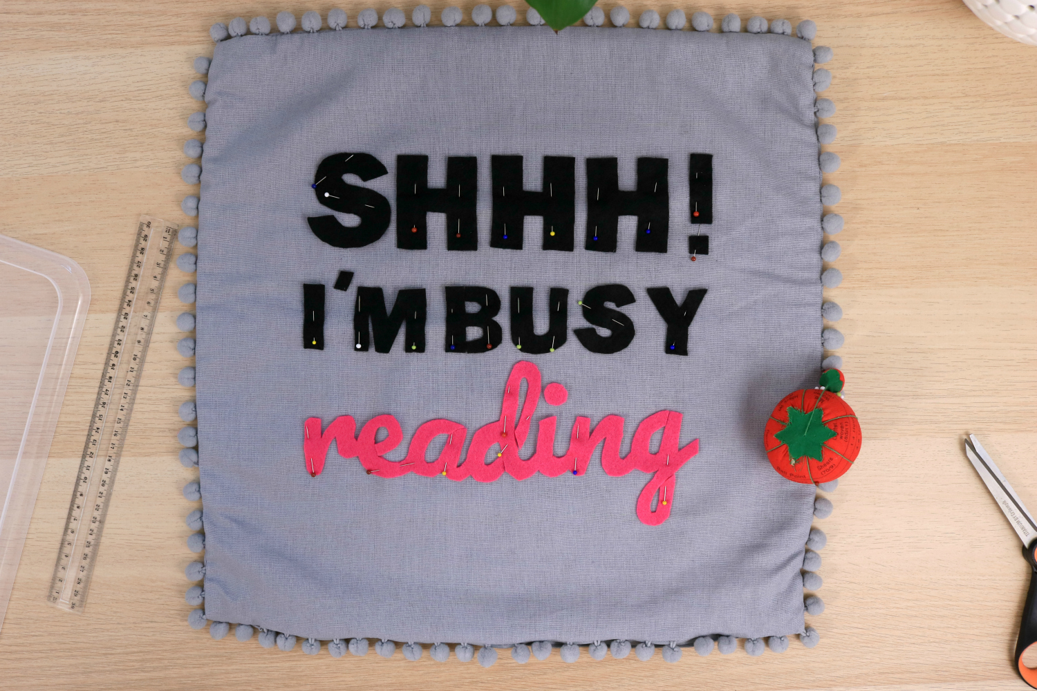 Southern In Law How to Make a DIY Statement Pillow on a Budget (No Sew