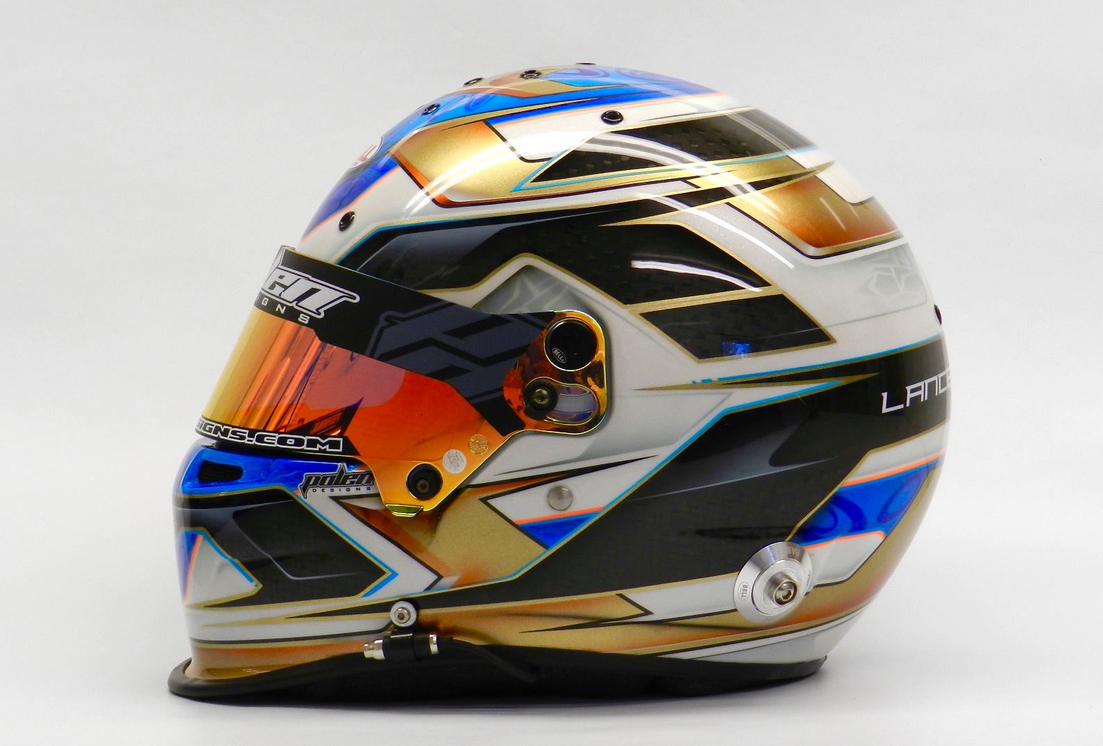 Racing Helmets Garage Bell RS7 L.Fenderson 2017 by Polen Designs Inc.