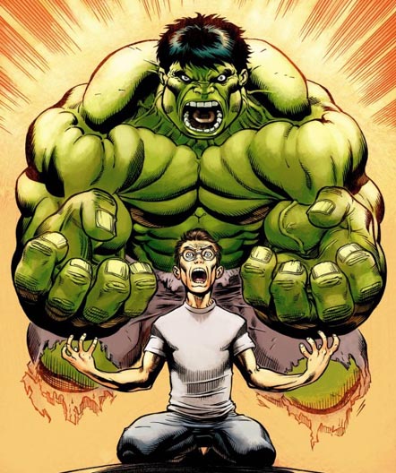Hulk vs Bruce Banner