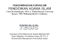 Contoh Proposal Tesis Manajemen Pendidikan Islam