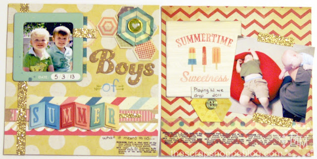 Boys of Summer Mini Album {Scrapbooking Tips & Tricks} - The Scrap