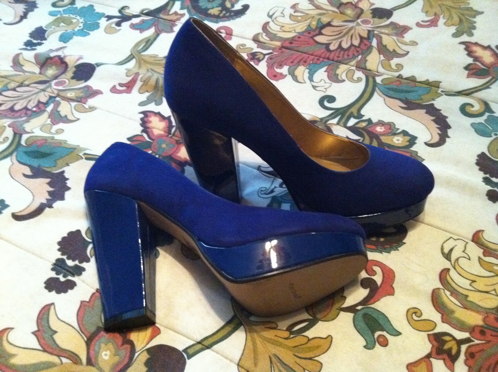 ladeeda Long Heels...Blue Bottoms?