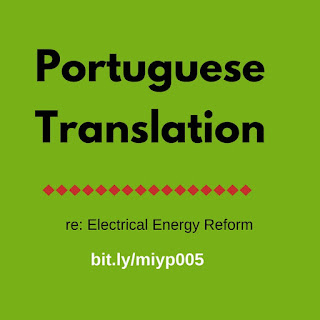 traduçao - Electric #Energy Reform - Traducción portugués - inglés