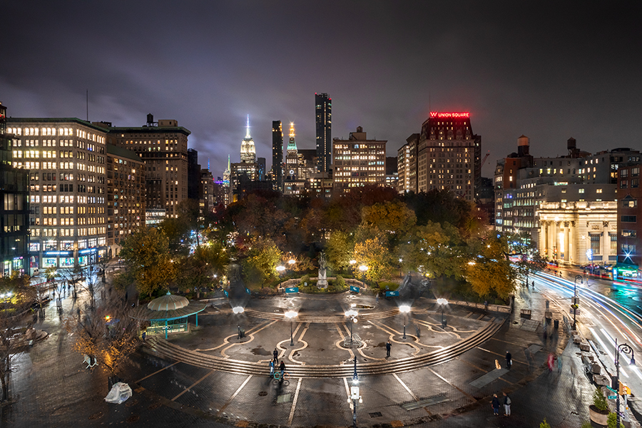 James and Karla Murray Photography Rainy Autumn Night, Union Square, NYC, last night...