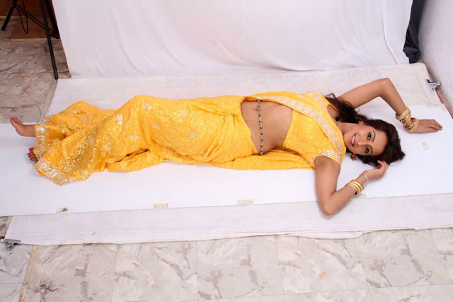 Kannada Telugu actress Sanjana saree photoshoot