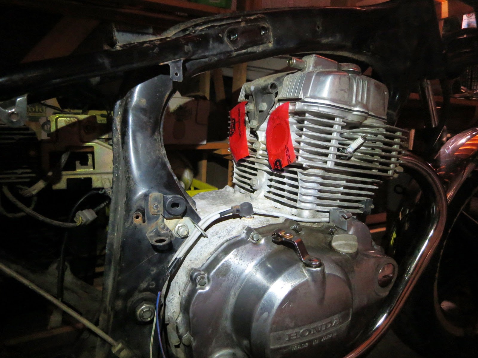 Honda CM400T project "Charlie": More progress