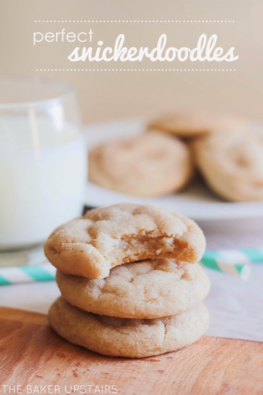 These snickerdoodle cookies are absolute perfection! They're buttery and chewy and soft and delicious - everything you could want in a cookie!