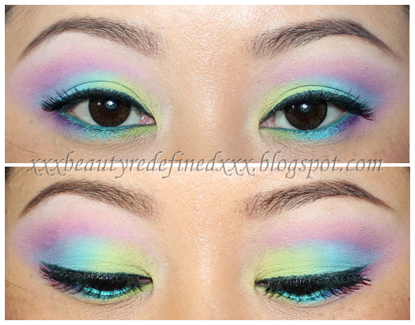 BeautyRedefined by Pang: Pastel Rainbow Makeup Look and Tutorial
