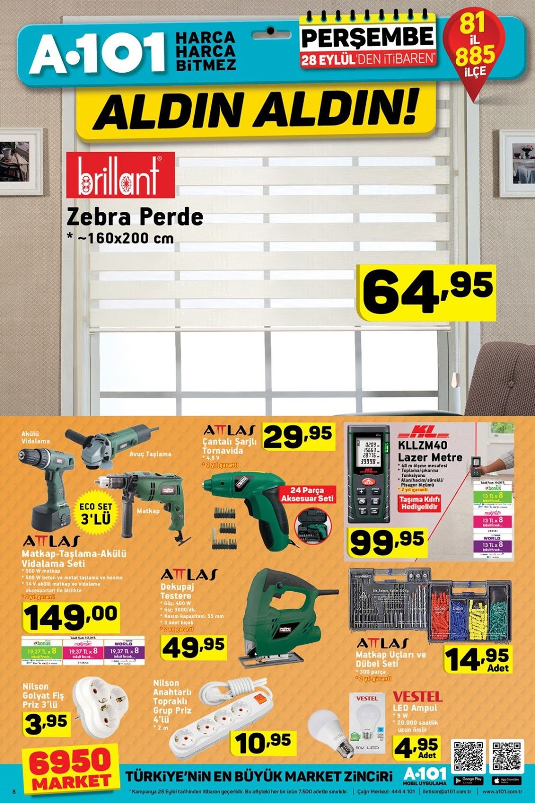 A101 28 Eylül Broşürü A101 28 Eylül Broşürü