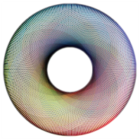Geométrico colorido esfera em PNG