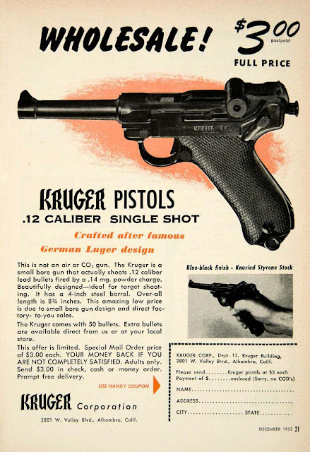 Vintage Kruger Pistol Ad