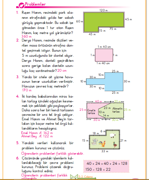 3. Sınıf Berkay Yayınları Matematik Ders Kitabı 161.Sayfa Cevapları 3. Sınıf Berkay Yayınları Matematik Ders Kitabı 161.Sayfa Cevapları