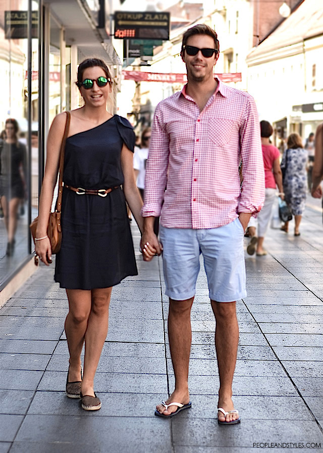 Jelana Miailović i Mislav Slade, Ulična moda u Zagrebu: nekoliko osunčanih stajlinga, street style fashion back to school 
