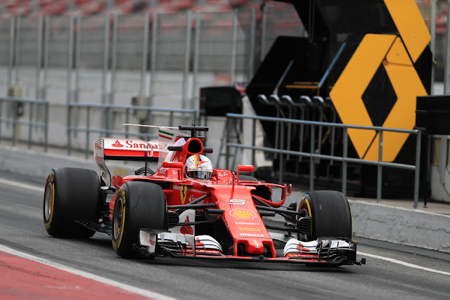 Ala posteriore Spec 1 utilizzata dalla Ferrari nei Test 1 2017