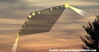 Diamond-Shaped UFOs Over New York State