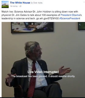video problems persisted throughout the live chat.png Holdren, ex asesor en ciencia del ex presidente de Obama, dice que hay vida inteligente ahí fuera