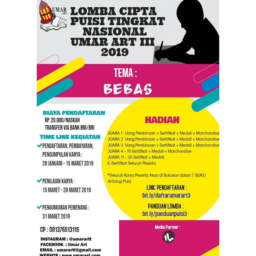 Lomba Cipta Puisi Nasional UMAR ART III 2019 Umum Lomba Cipta Puisi Nasional UMAR ART III 2019 Umum