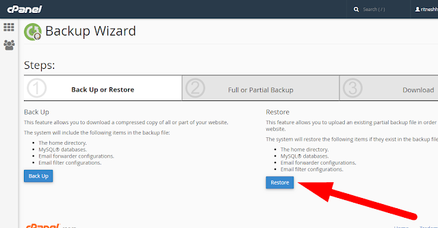 learn to create backup and restore from Redserverhost best linux hosting from the cheapest linux hosting seller- Redserverhost
