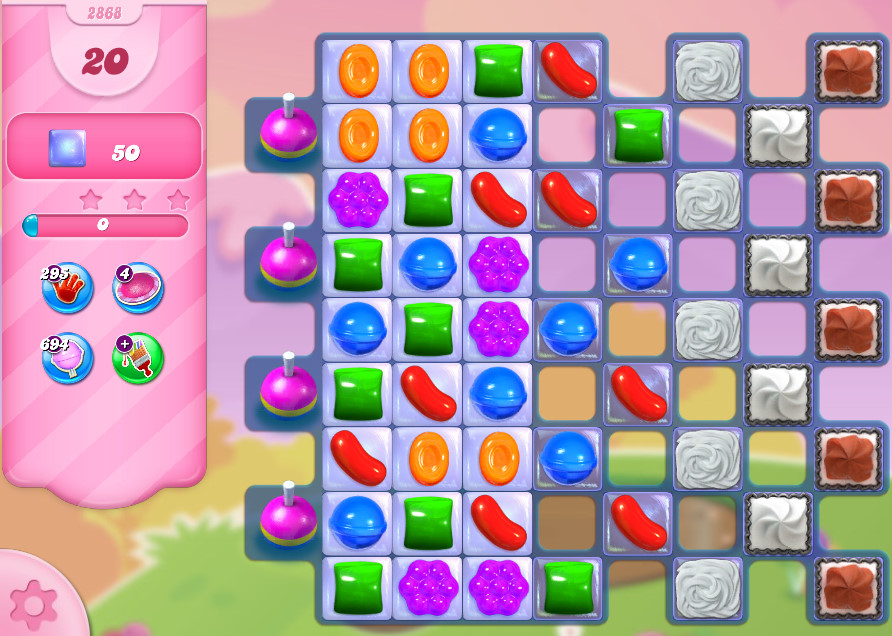 Candy Crush Saga level 2868 Candy Crush Saga level 2868