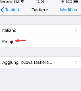 Tastiera Emoji Emoji iOS