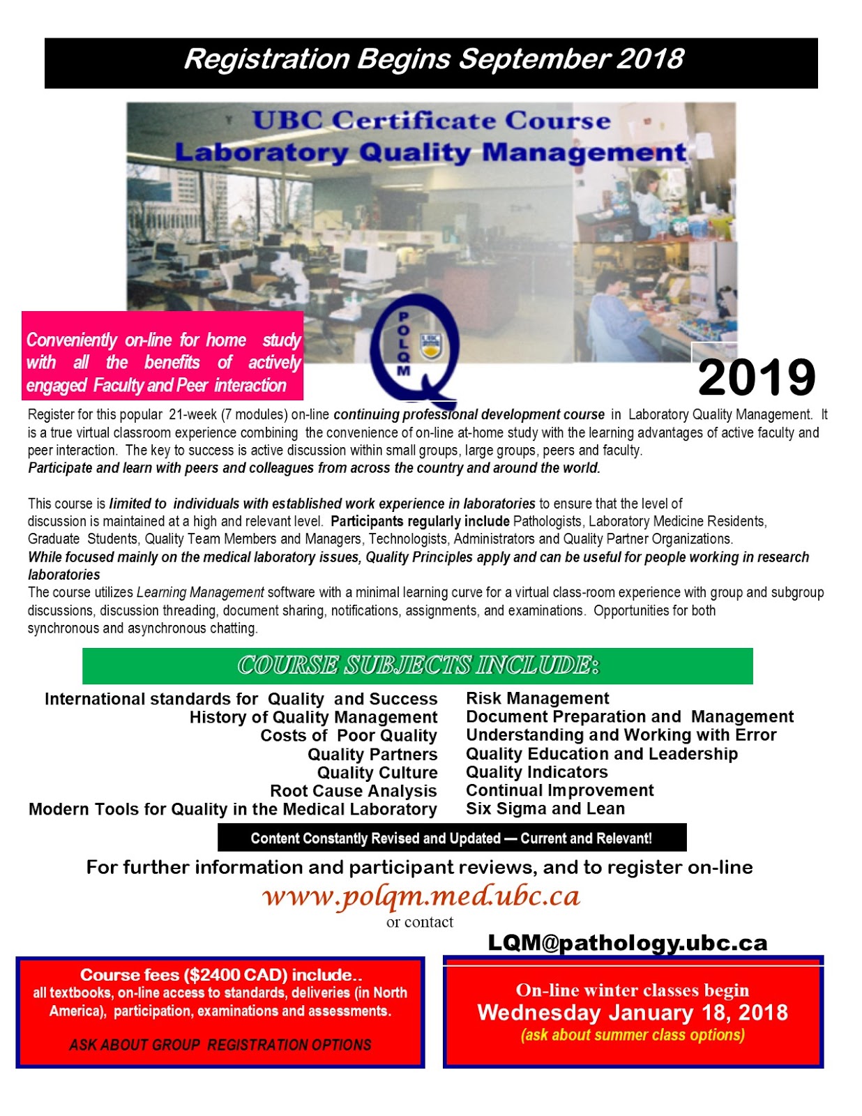 Making Medical Lab Quality Relevant Looking for a Medical Laboratory