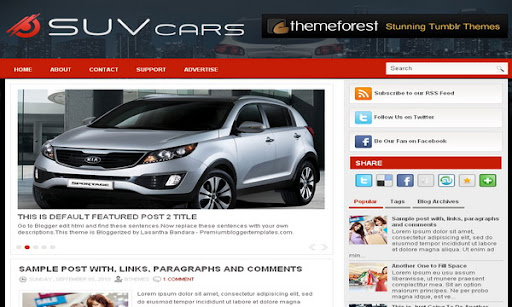 SuvCars Blogger Template