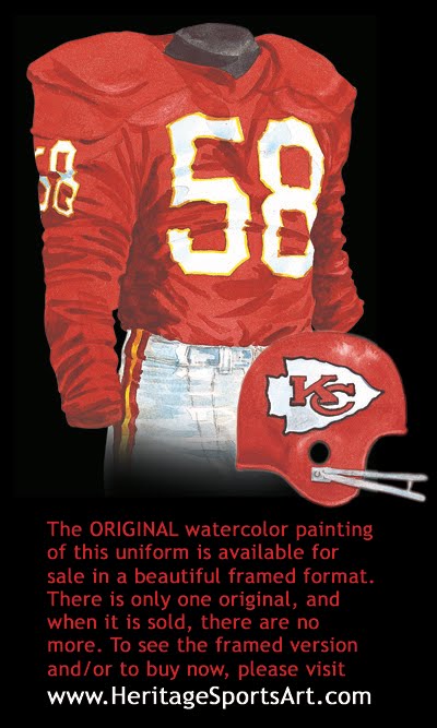 Kansas City Chiefs Uniform and Team History | Heritage Uniforms and Jerseys - NFL, MLB, NHL, NBA