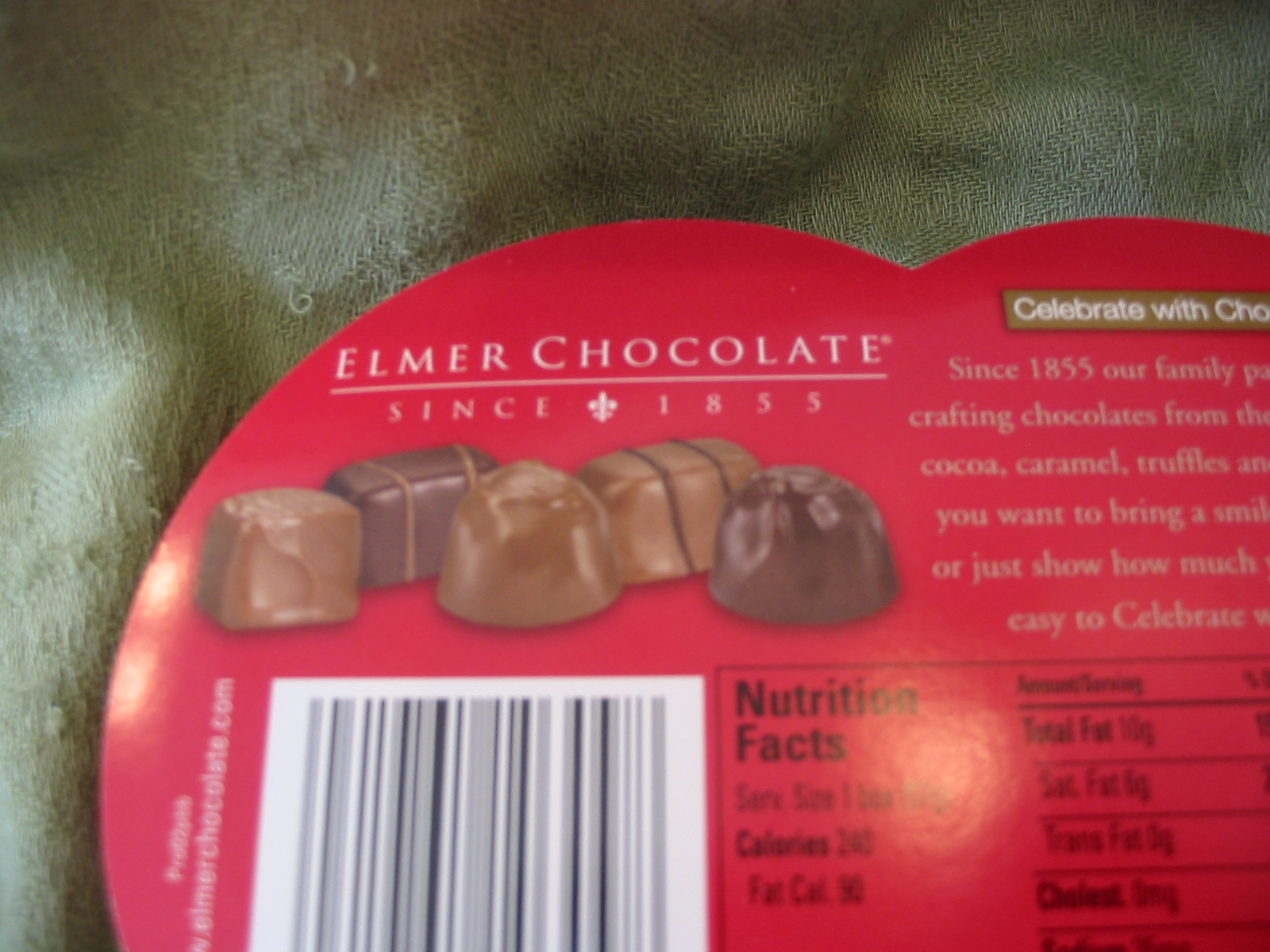 Small Heart Box Chocolates from Elmer
