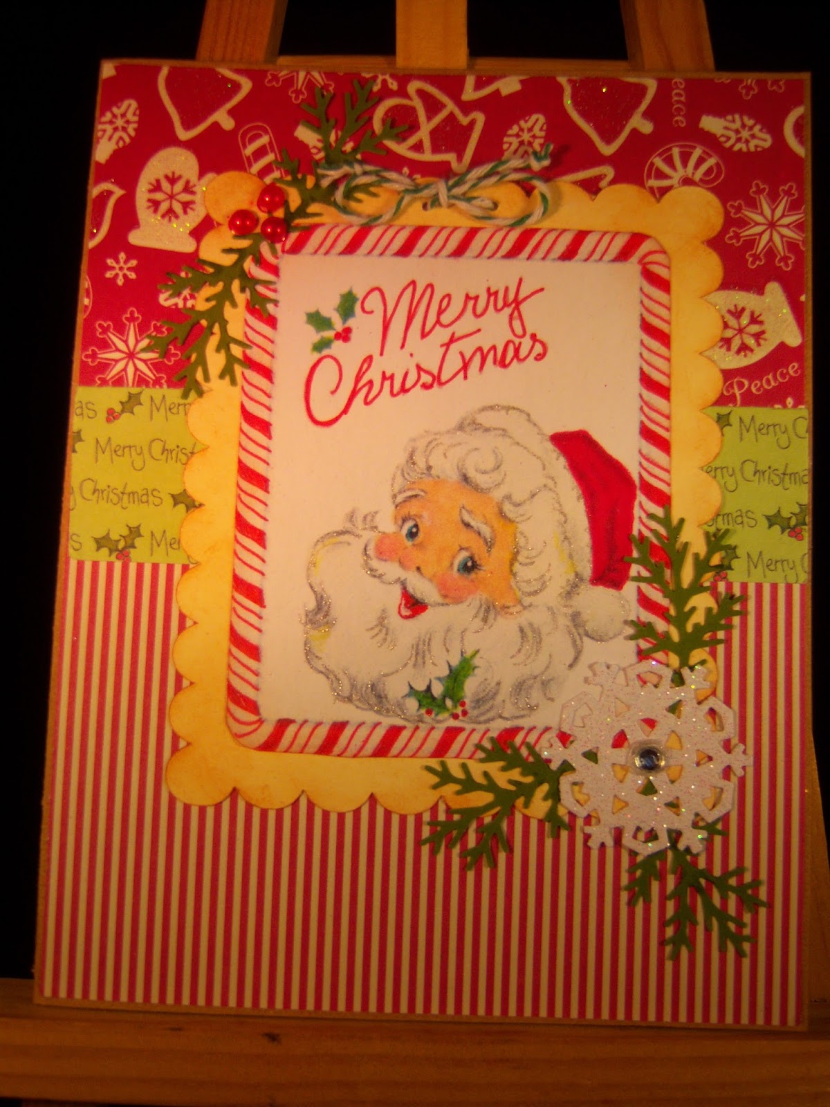 Scrap-n-Sew Granny: Vintage Santa Card